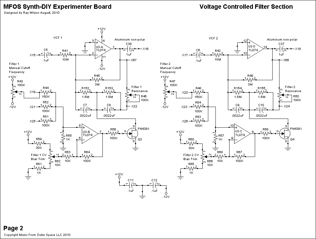 Synth-DIY Experimenter Board Voltage Controlled Filters