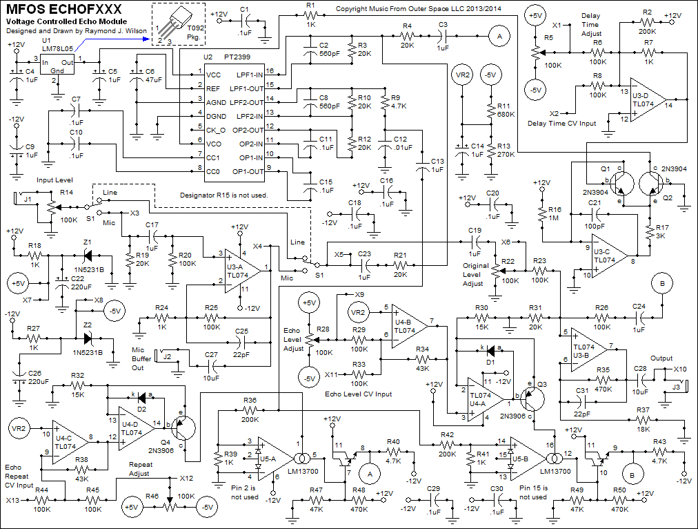 MFOS ECHOFXXX Circuit Description