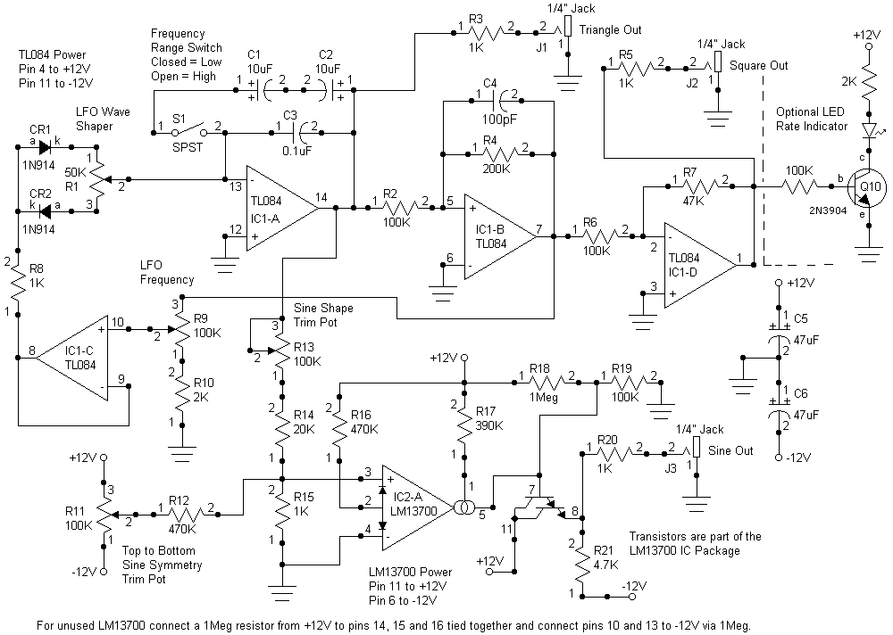 Low Frequency Oscillator #1 Schematic